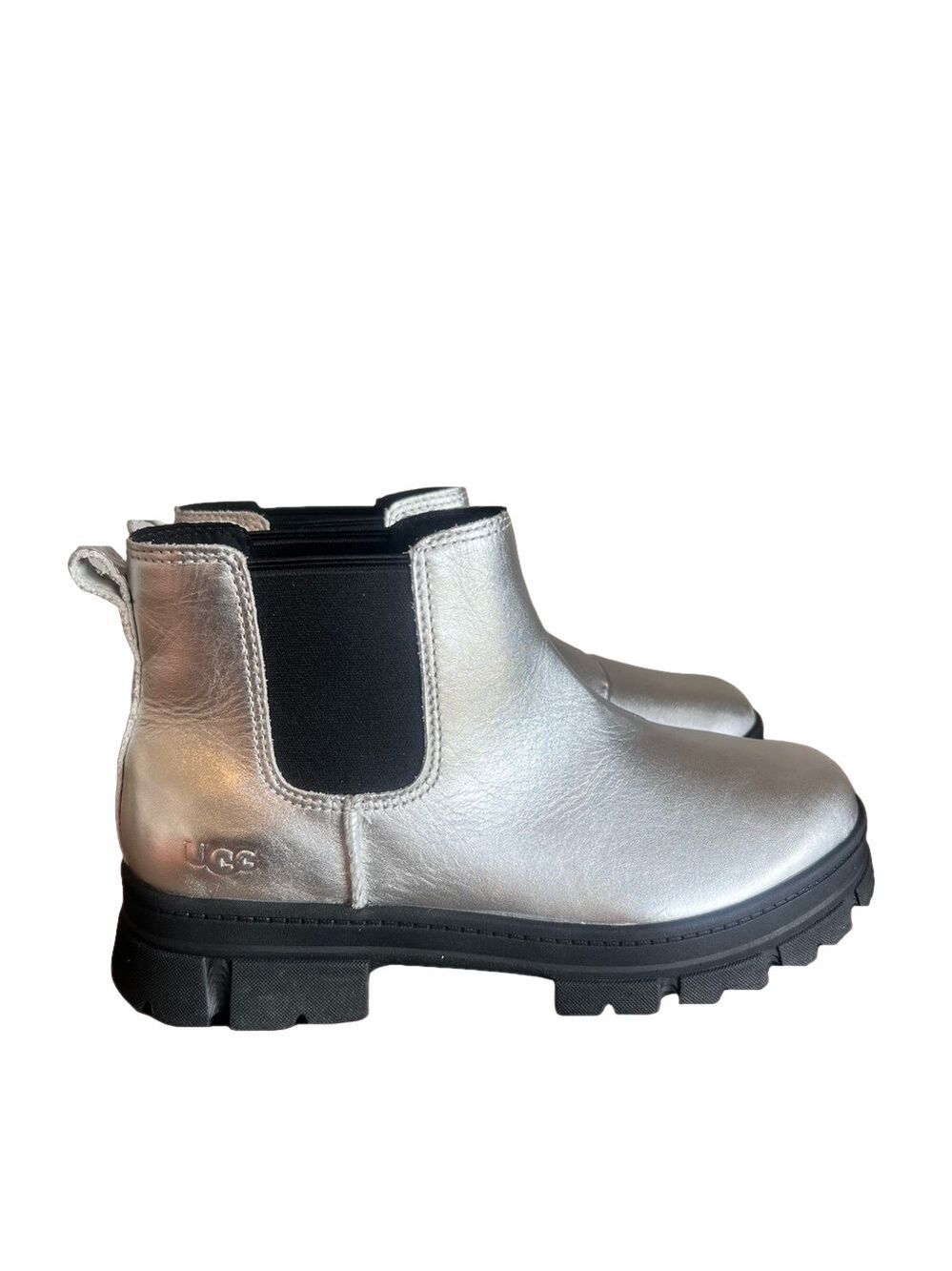 Ugg NEW Women's or Youth Ashton Chelsea Shine Leather Boot Size 7 or 6#1130